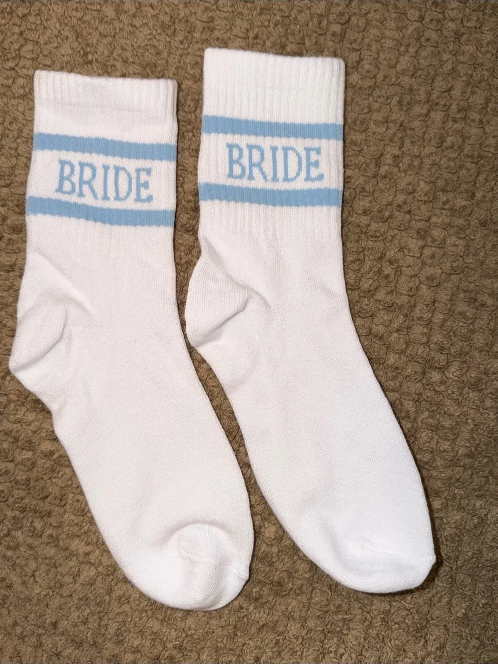Something Blue Bride Crew Socks